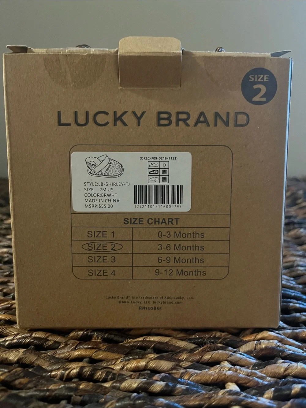 Lucky Brand Shirley Crib Shoes Size 2 (3–6 Mo)